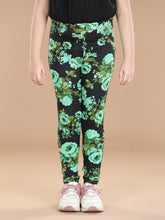 Girls Cotton Floral Printed Jegging